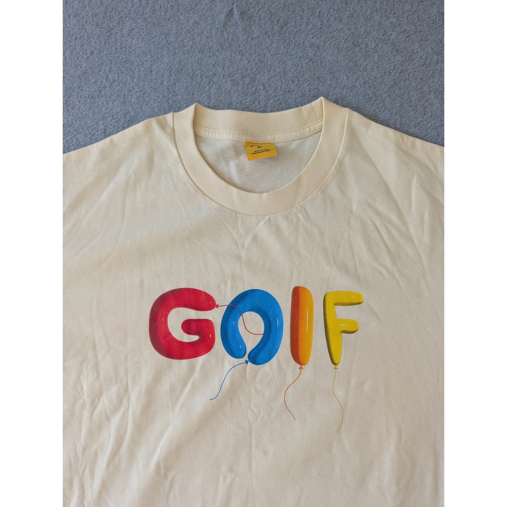 Golf Wang Balloon Logo T-Shirt XL Cream Beige Tyler The Creator Streetwear